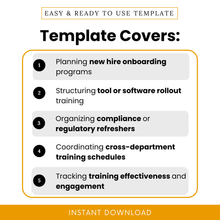 Visual list showing key use cases such as onboarding, software rollout, compliance training, and cross-department scheduling.