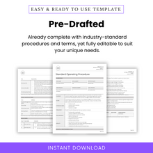 Pre-Drafted SOP Template for Inventory Management and Receiving Inventory – Fully Editable Standard Operating Procedure (SOP) in Word and PDF. Professionally formatted with industry-standard procedures, roles, responsibilities, and definitions. Perfect for warehousing, warehouse inventory, manufacturing, supply chain, and operations management. Customize to fit your business needs. Instant digital download for immediate use.