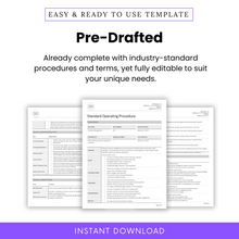 Pre-Drafted SOP Template for Inventory Management – Fully Editable Standard Operating Procedure (SOP) in Word and PDF. Professionally formatted with industry-standard procedures, roles, responsibilities, and definitions. Perfect for manufacturing, supply chain, and operations management. Customize to fit your business needs. Instant digital download for immediate use.