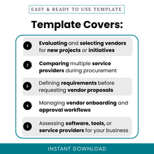 Simple Vendor Needs Assessment Template highlighting real-world use cases like vendor selection, procurement comparison, and onboarding workflows. This Vendor Needs Assessment Template PDF helps small businesses, managers, and teams define requirements and evaluate service providers efficiently.