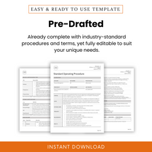 Pre-drafted IT Password Management SOP Template – ready-to-use standard operating procedure document with fully editable industry-standard content. Includes detailed sections such as roles and responsibilities, terms and definitions, procedure steps, compliance, and documentation. Ideal for IT managers, compliance officers, and businesses that need a structured and secure process. Available as an instant digital download in Word and PDF formats.