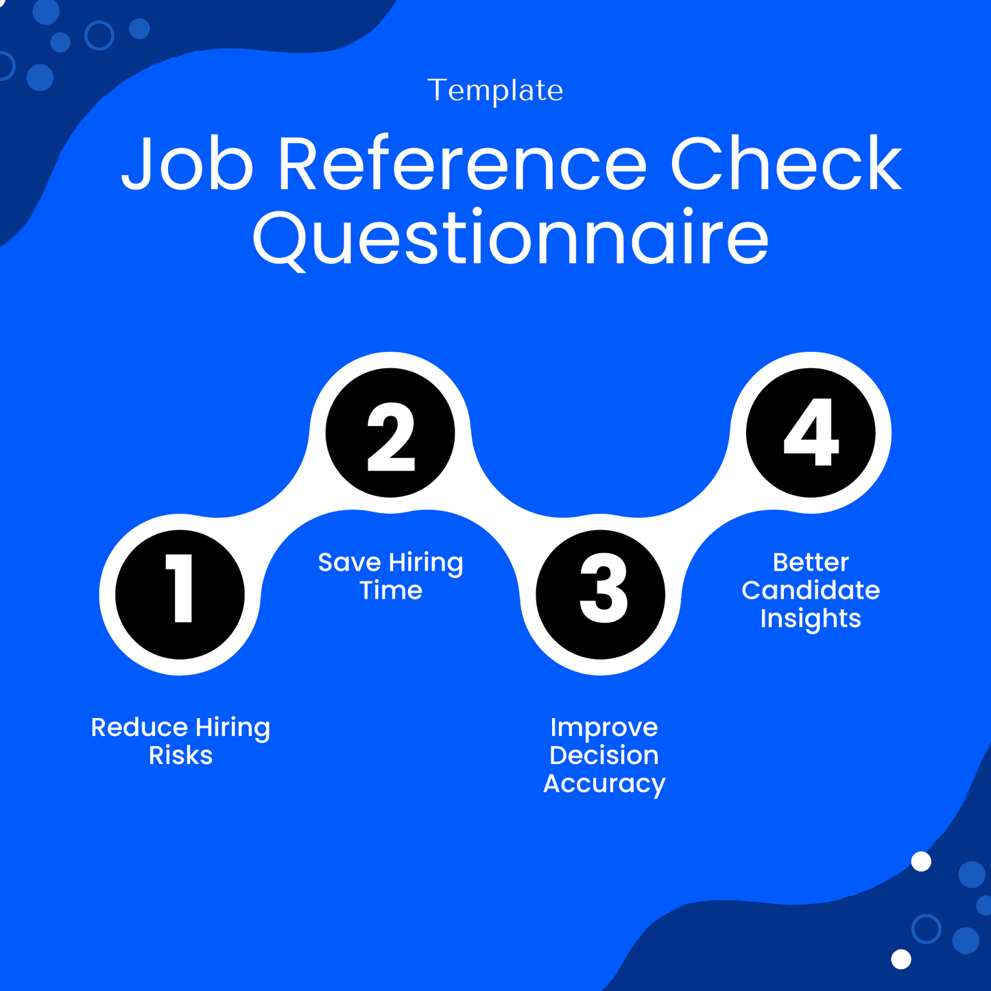 Simple Job Reference Check Questionnaire Template highlighting key benefits like reducing hiring risks, saving time, and improving decision accuracy. This Job Reference Check Template Word and PDF is a powerful business template for recruiters seeking better candidate insights.